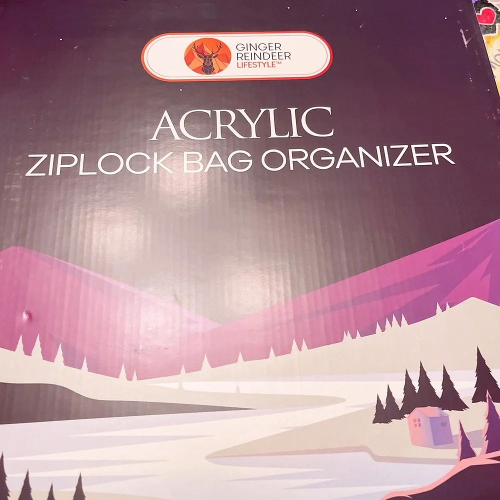 Clear Ziplock Bag Organizer, mountable plastic bag organizer, - Picture 5 of 6